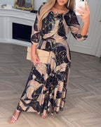 Chavelle | Robe en Chiffon Imprimée