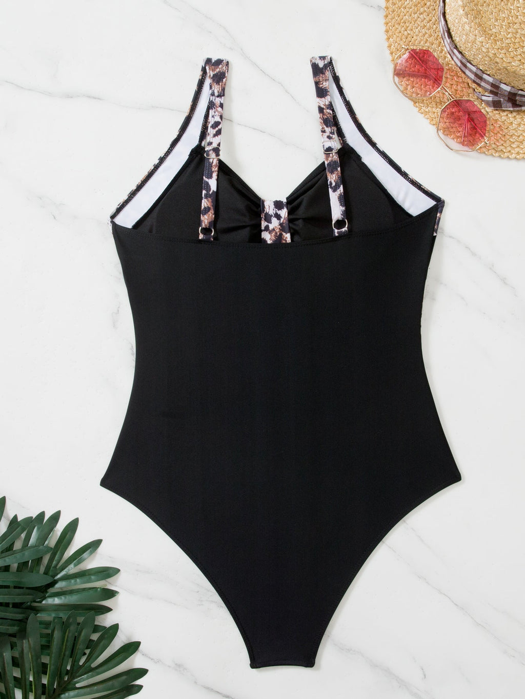 Blanche | Maillot de bain une pièce imprimé léopard