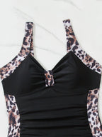 Blanche | Maillot de bain une pièce imprimé léopard